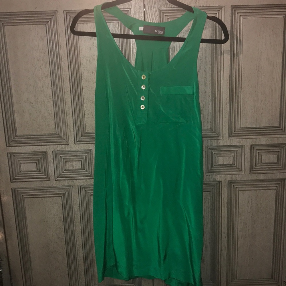 Silk racerback dress